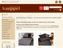 Tablet Screenshot of kaeppel-bettwaesche-shop.de